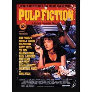 Pulp Fiction (Uma On Bed) Framed 30 x 40cm Print
