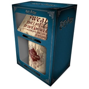 Harry Potter (Marauders Map) Mug, Coaster and Keychain Set