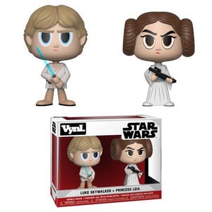 Star Wars Princess Leia & Luke Skywalker Funko Vynl.