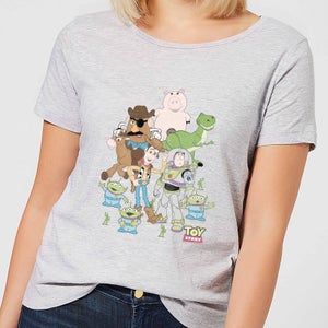 T-Shirt Femme Toute la Bande Toy Story - Gris
