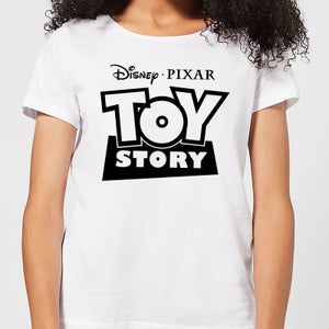 Toy Story Logo Outline Women's T-Shirt - White