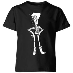 Toy Story Sheriff Woody Kinder T-Shirt - Schwarz