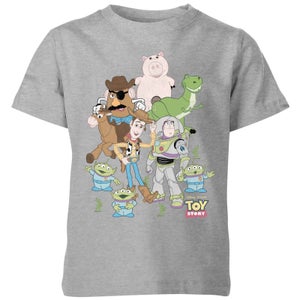 T-Shirt Enfant Toute la Bande Toy Story - Gris