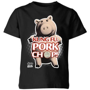 Toy Story Kung Fu Pork Chop Kids' T-Shirt - Black