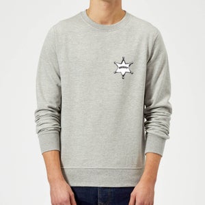 Toy Story Sheriff Woody Badge Sweatshirt - Grey
