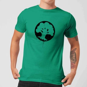 Magic The Gathering Green Mana Splatter Men's T-Shirt - Kelly Green