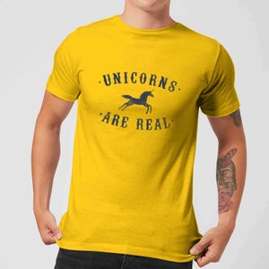 Florent Bodart Unicorns Are Real Men's T-Shirt - Yellow