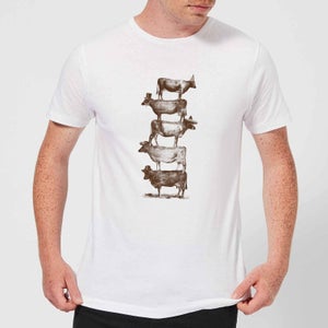 Florent Bodart Cow Cow Nuts Men's T-Shirt - White