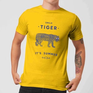 Florent Bodart Smile Tiger Men's T-Shirt - Yellow
