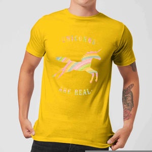 Florent Bodart Unicorns Are Real Men's T-Shirt - Yellow