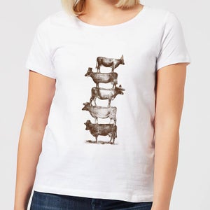 Florent Bodart Cow Cow Nuts Women's T-Shirt - White