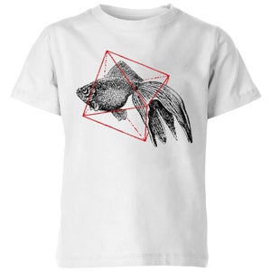 Florent Bodart Fish In Geometry Kids' T-Shirt - White