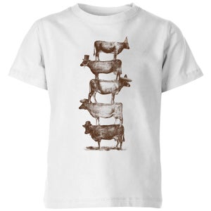 Florent Bodart Cow Cow Nuts Kids' T-Shirt - White
