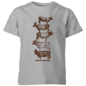 Florent Bodart Cow Cow Nuts Kids' T-Shirt - Grey