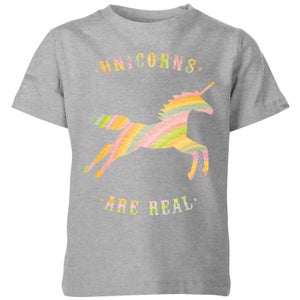 Florent Bodart Unicorns Are Real Kids' T-Shirt - Grey