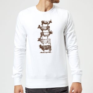 Florent Bodart Cow Cow Nuts Sweatshirt - White