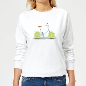 Florent Bodart Citrus Lime Women's Sweatshirt - White
