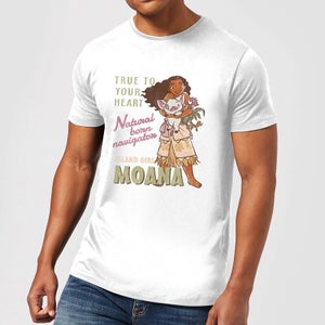Moana Natural Born Navigator T-shirt - Wit