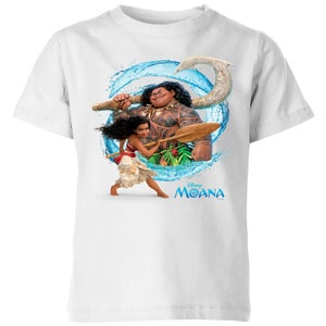 Moana Wave Kinder T-shirt - Wit