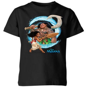 Vaiana (Moana) Wave Kinder T-Shirt - Schwarz