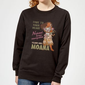 Sweat Femme Navigatrice Née Vaiana, la Légende du bout du monde Disney - Noir