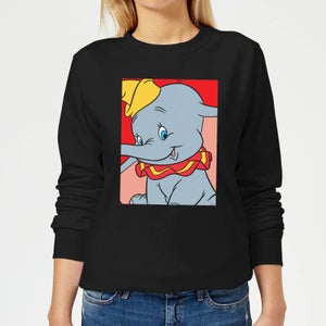 Dumbo Portrait Women's Sweatshirt - Black