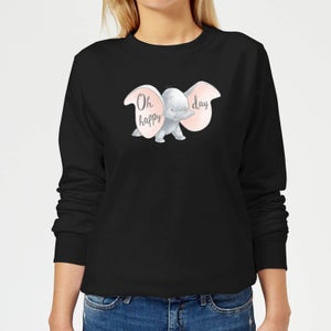 Dumbo Happy Day Damen Pullover - Schwarz