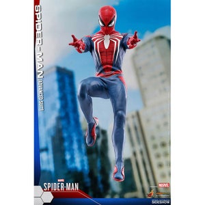 Figurine articulée Masterpiece Spider-Man (costume avancé) tirée du jeu vidéo Spider-Man de Marvel, échelle 1:6 (30 cm)