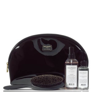 Balmain Black Patent Leather Pouch