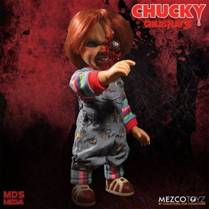 Mezco Child's Play Pizza Face Chucky Talking Mega-Scale 15 Inch Doll