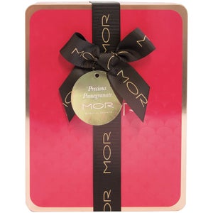 MOR Perfectly Pomegranate: Little Luxuries Pomegranate Soapette 60g, Hand Cream 50ml & Perfume Oil 9ml
