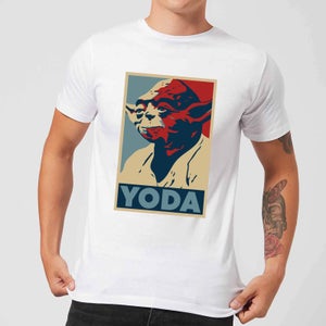 T-Shirt Star Wars Yoda Poster - Bianco - Uomo