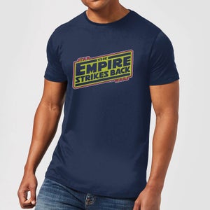 Star Wars Empire Strikes Back Logo Men's T-Shirt - Navy