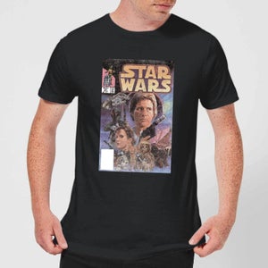 Star Wars Classic Comic Book Cover Men's T-Shirt - Black