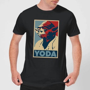 T-Shirt Star Wars Yoda Poster - Nero - Uomo