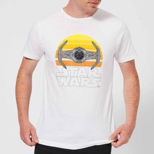 Star Wars Classic Star Wars Sunset Tie Herren T-Shirt - Weiß