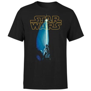 Star Wars Classic Lightsaber Herren T-Shirt - Schwarz