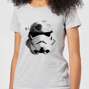 Star Wars Classic Command Stromtrooper Death Star Damen T-Shirt - Grau