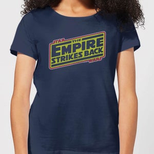 T-Shirt Femme Logo L'empire Contre-Attaque Star Wars Classic - Bleu Marine