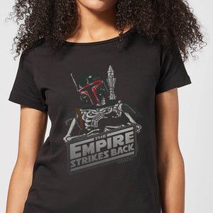 T-Shirt Femme Squelette Boba Fett Star Wars Classic - Noir