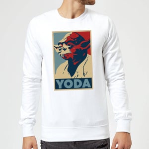 Star Wars Classic Yoda Poster Pullover - Weiß