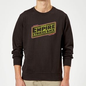 Sweat Homme Logo L'empire Contre-Attaque Star Wars Classic - Noir