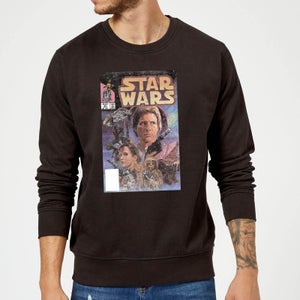 Star Wars Classic Comic Book Cover Sweatshirt - Black
