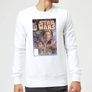 Star Wars Classic Comic Book Cover Sweatshirt - White