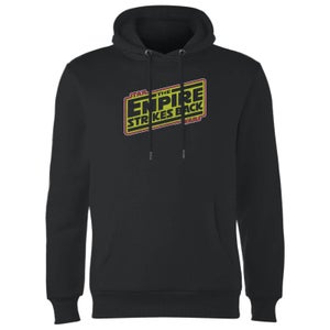 Felpa con cappuccio Star Wars Empire Strikes Back Logo- Nero