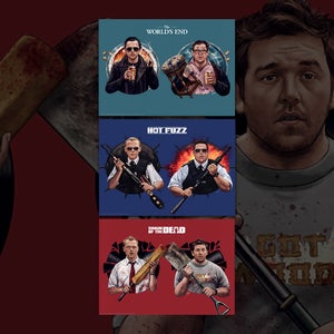 Cornetto Trilogy Giclee by Sam Gilbey - Zavvi Exclusive