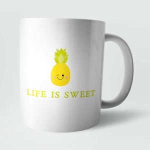 Life Is Sweet Pineapple Mug