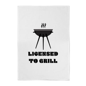 Licensed To Grill Cotton Tea Towel