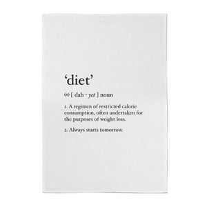 Dictionary Diet Cotton Tea Towel
