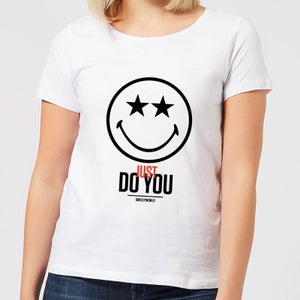 T-Shirt Femme Just Do You - Smiley World - Blanc
